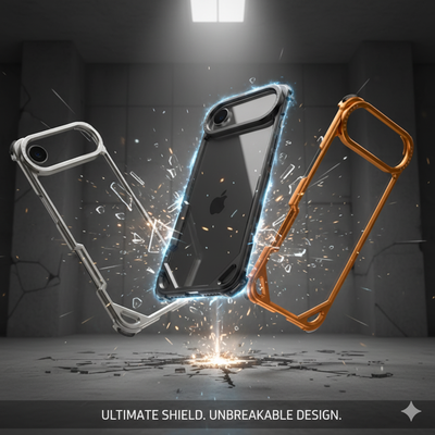 Coque iPhone 17 Pro/Pro Max/Air – Métal minimaliste, ultra-fine et compatible recharge sans fil - PhoneFit