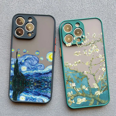 Coque iPhone 13 et 14 Van Gogh – Élégante, souple et résistante aux chocs - PhoneFit